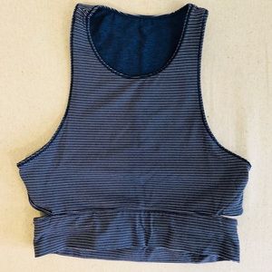 Outdoor Voices Slashback striped Crop Reversible